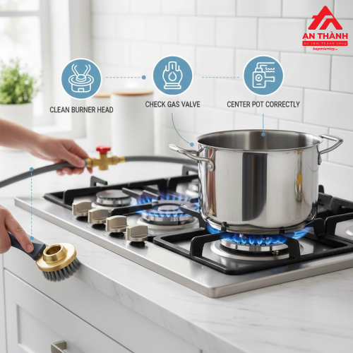 Mẹo Giữ Lửa Bếp Gas Luôn Xanh Và Ổn Định